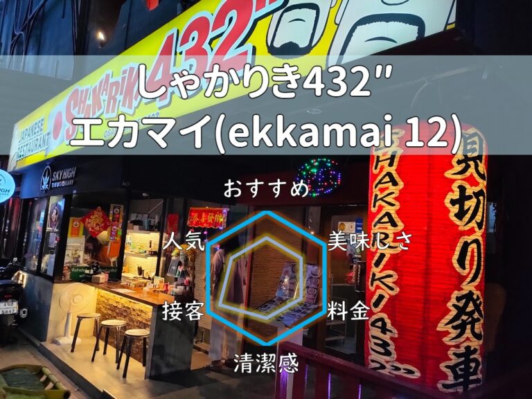 【しゃかりき432″ エカマイ店】メニューも店舗もいっぱい！カラオケも飲み放題もある！【エカマイ】
